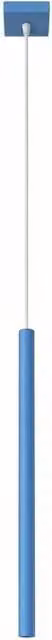 Sollux Lighting Modern Minimalist Pendant Lamp in Light Blue, W/D/H: 120 x 8 x 8 cm