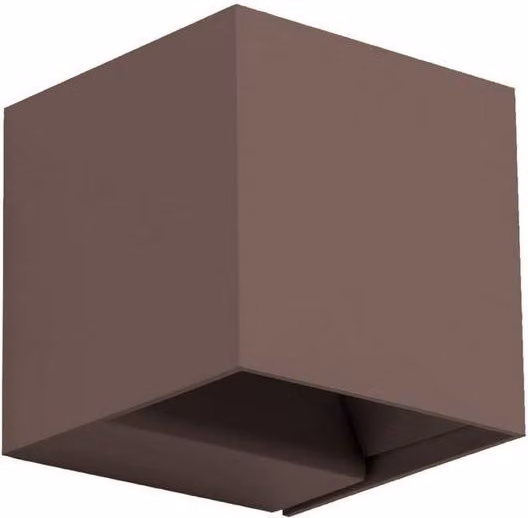 Netlighting Rex Brown LED Outdoor Up and Down Wall Lamp with Warm White Light
