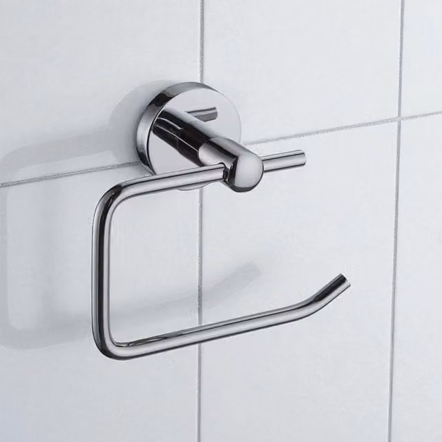 Showerdrape Modernity Wall Mounted Stainless Steel Toilet Roll Holder in Silver