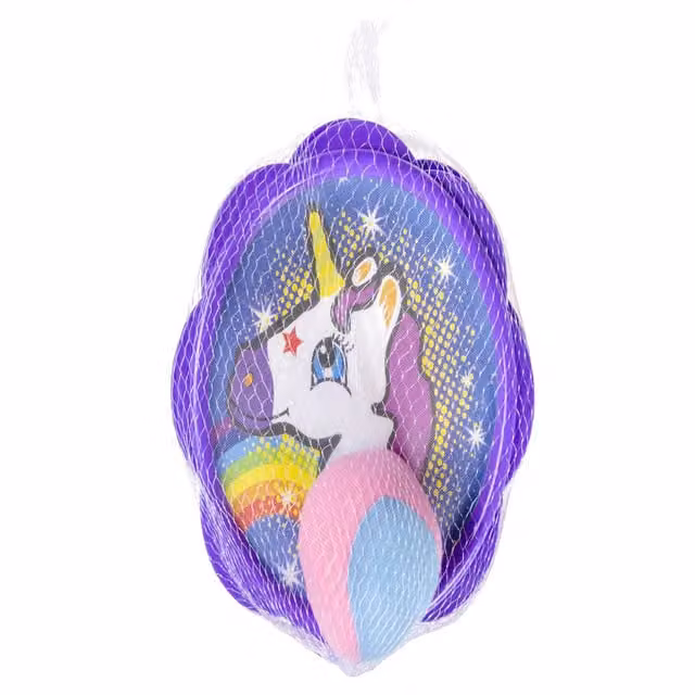 LG-Imports Unicorn Catch Ball Set in White and Multicolour