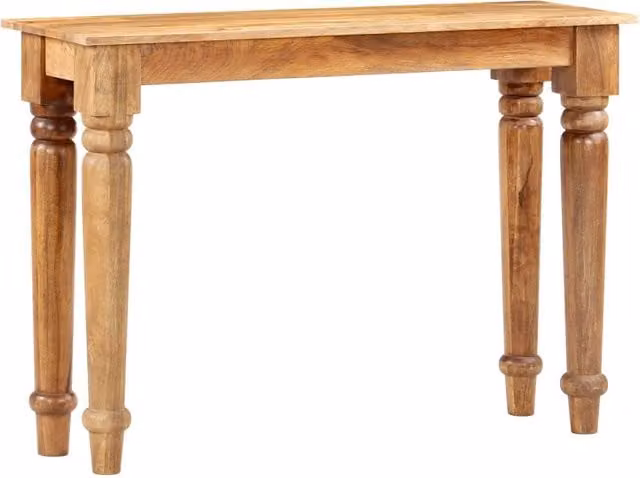 Berkfield Home Classic Mango Wood Console Table in Brown, W/D/H: 110 x 35 x 77 cm