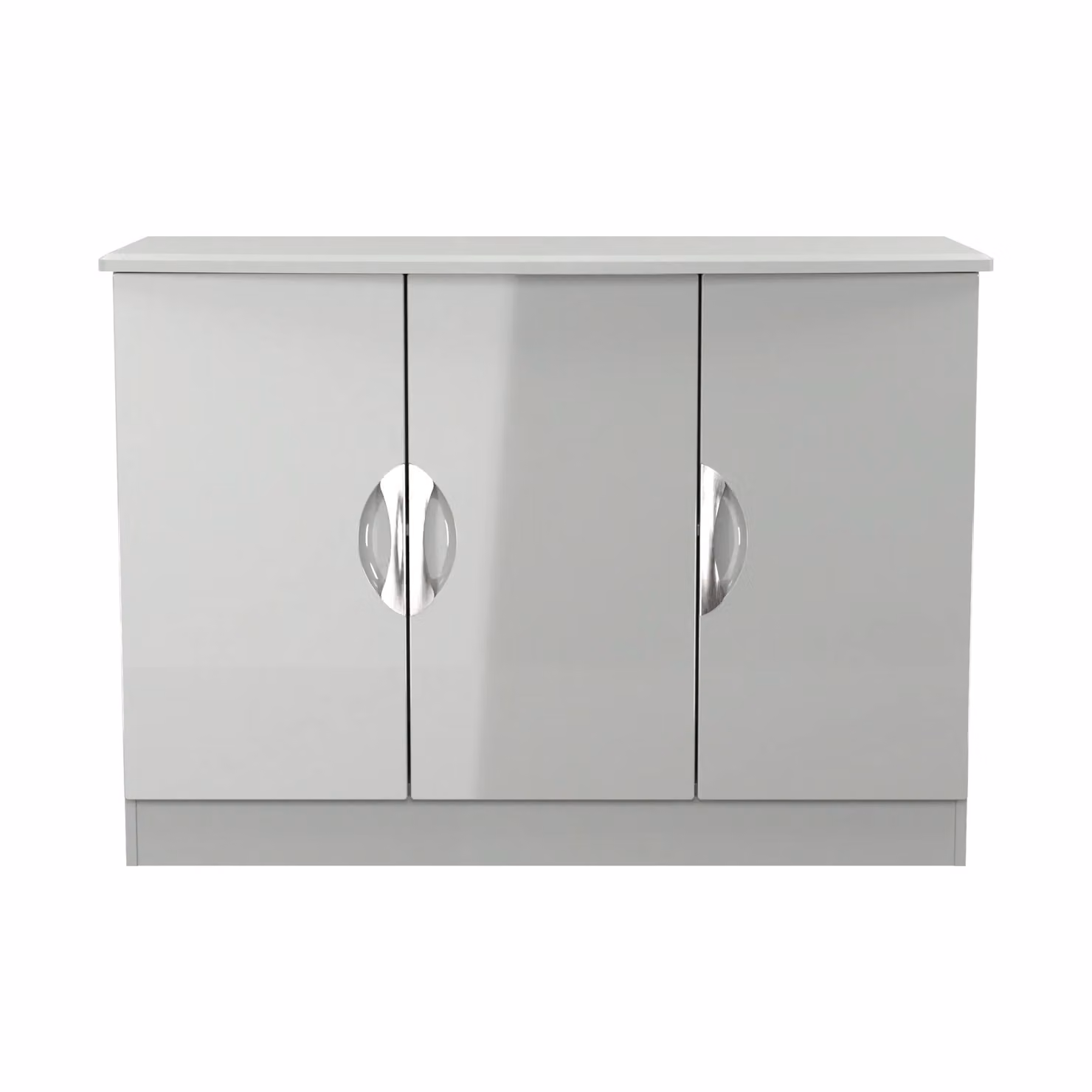2 U Holborn Ready Assembled 3 Door Sideboard in Mid Grey – 2