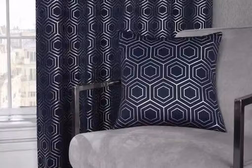 New Edge Blinds Element Cushion Cover in Blue, W/D/H: 43 x 43 x 43 cm – 2