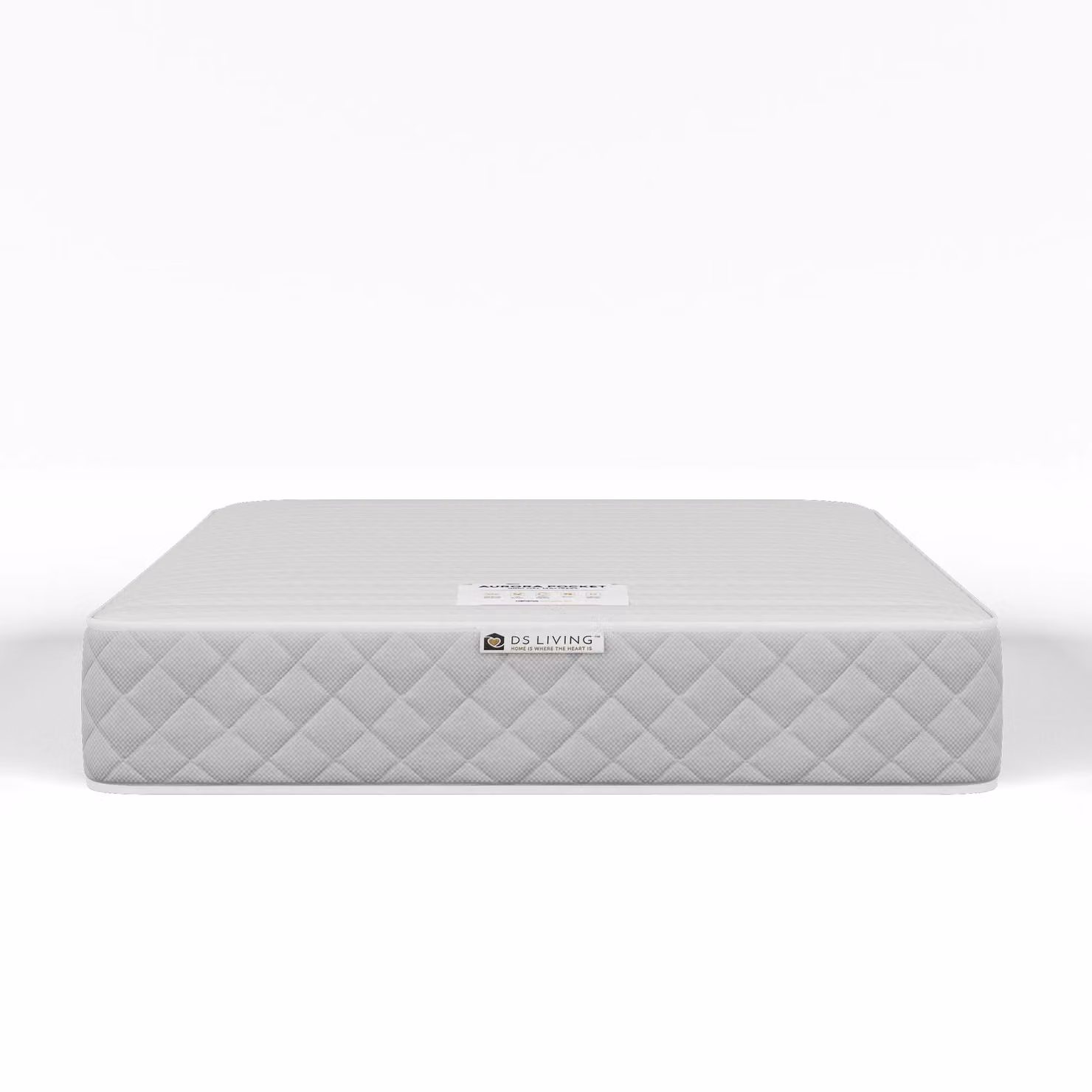 DS Living Sanctuary Medium Hybrid Pocket Gel Aurora Mattress in Grey, W/D: 120 x 200 cm – 2