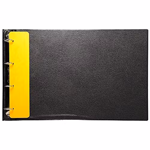 Exacompta Black FSC-Certified Ring Binder for Landscape A3 Documents with 4 O-Rings and 40mm Spine – 2