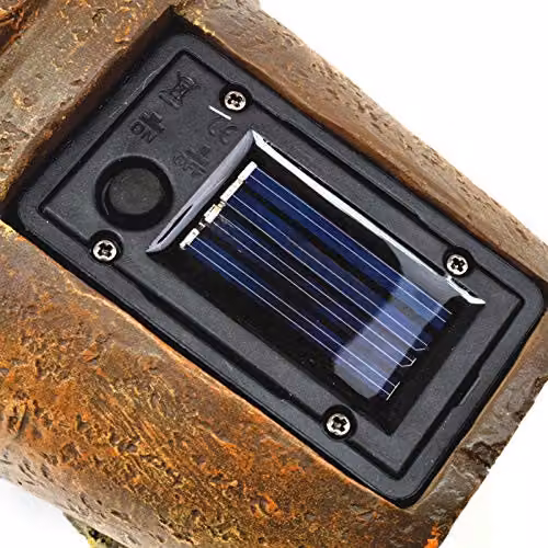 mysmartbuy Hedgehog Solar Light, Brown Polyresin Outdoor Garden Ornament, H x W x D: 14.5 x 11 x 11 cm – 5