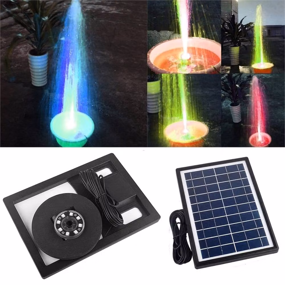 SPETLEK 7.0W Solar Fountain Pump for Garden Ponds, Pools and Aquariums, Black – 3