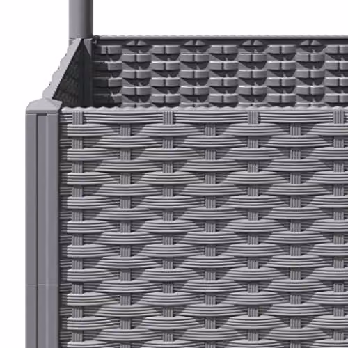vidaXL Garden Planter with Trellis in Grey, W/D/H: 40 x 40 x 136 cm – 2