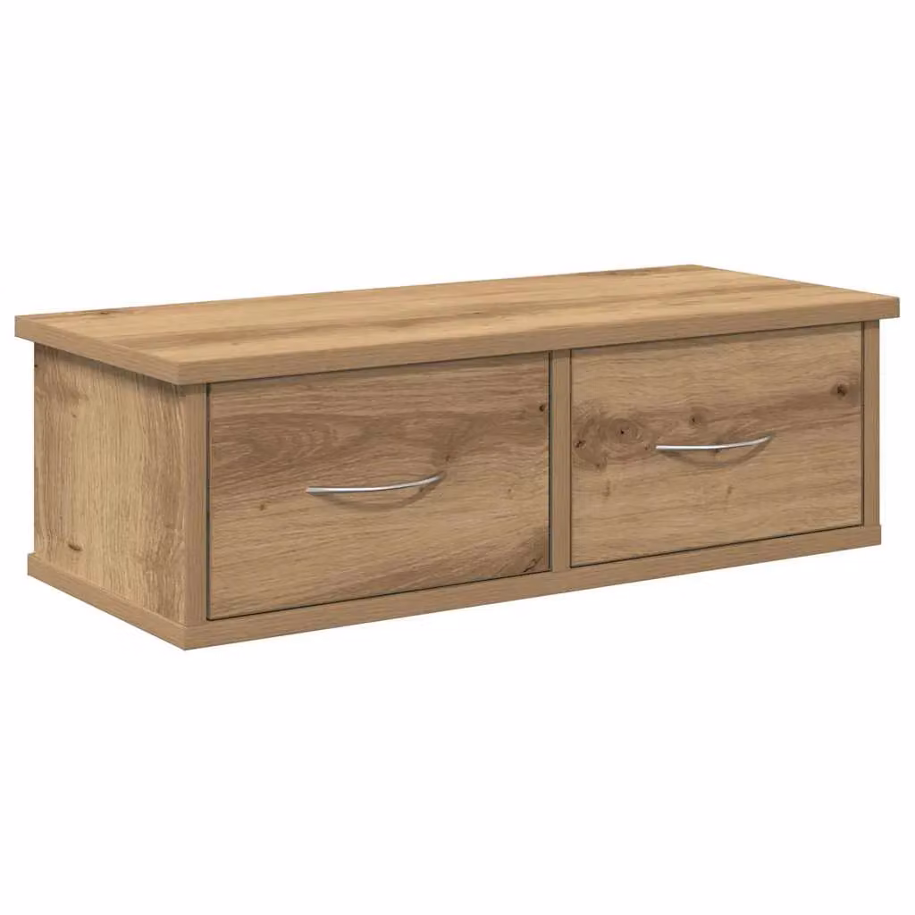 Berkfield Home Artisan Oak Wall Cabinet, Brown, W: 60 cm, D: 18.5 cm, H: 18.5 cm – 2