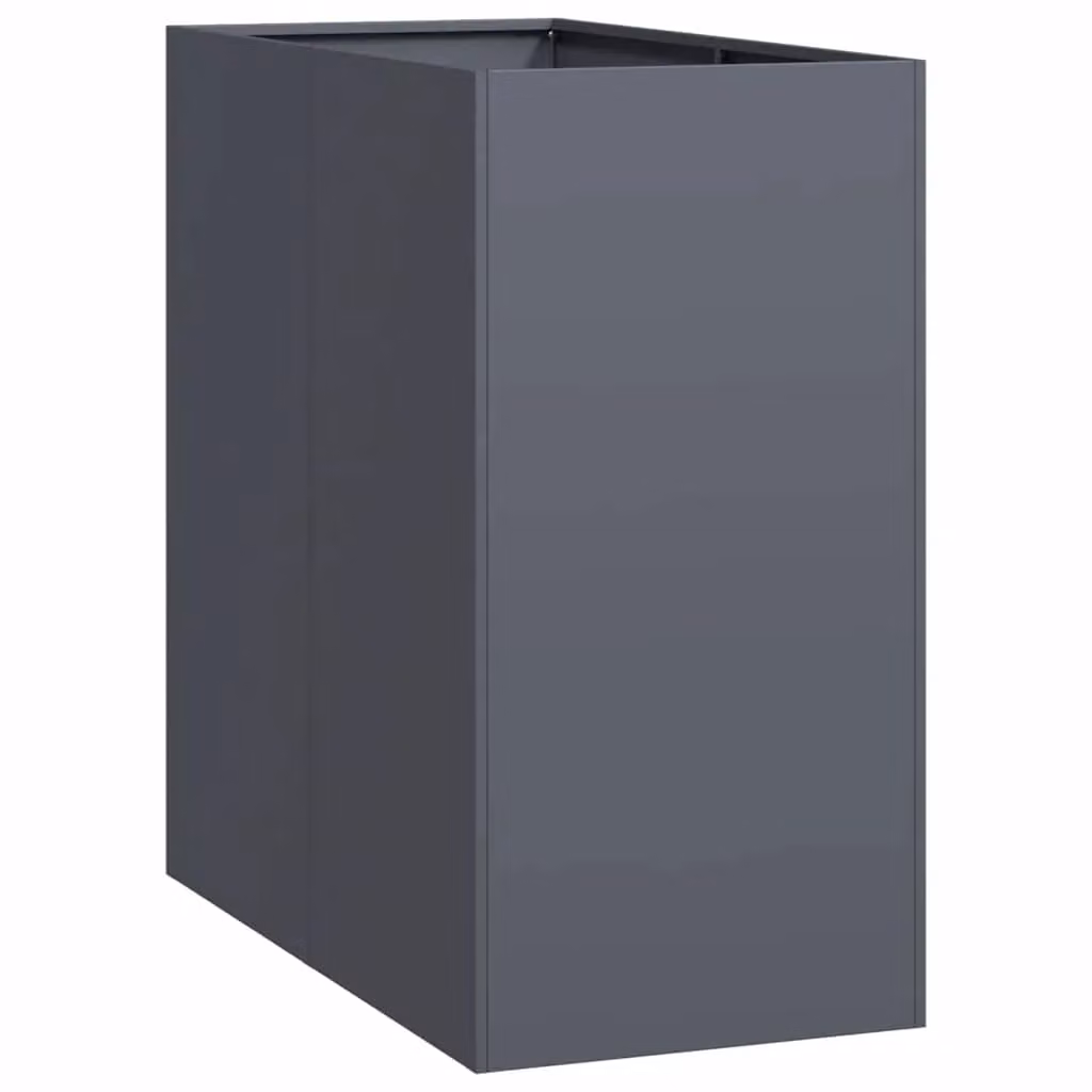 Berkfield Home Steel Planter Tub in Anthracite and Multicolour, W/D/H: 40 x 80 x 80 cm – 1