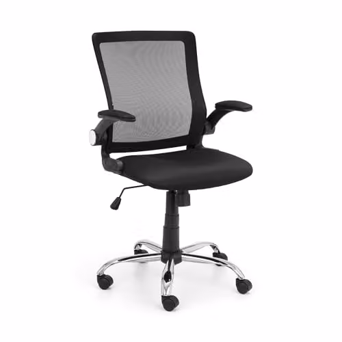 Julian Bowen Imola Modern Task Chair in Black and Silver
