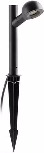 Netlighting Brot 20cm Outdoor Ground Spike Garden Light, Black, 2700K Warm White, IP65 – 3