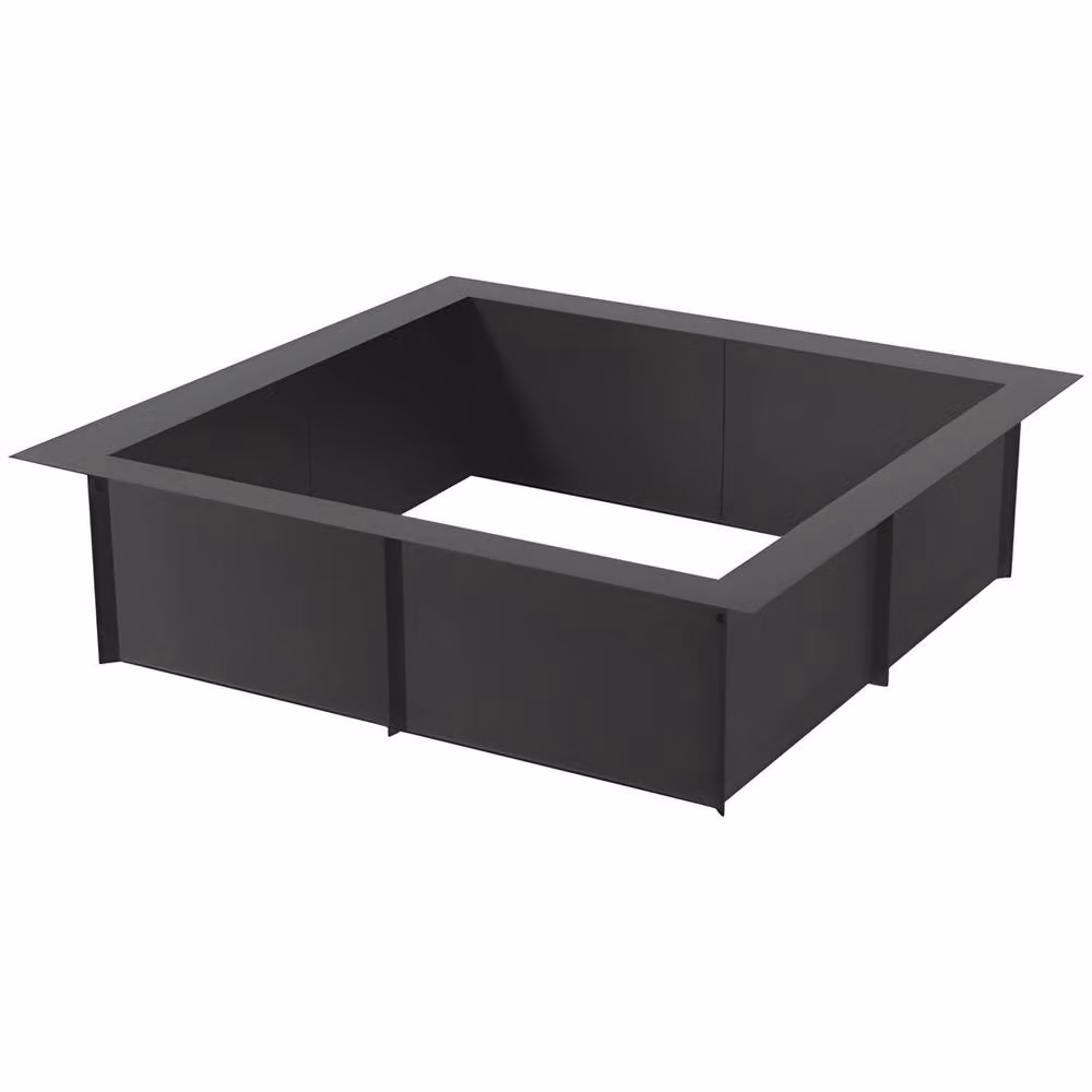 VEVOR Black Q235 Carbon Steel 8-Section Seamless Assembly Fire Pit Ring for Wood Campfires – 7