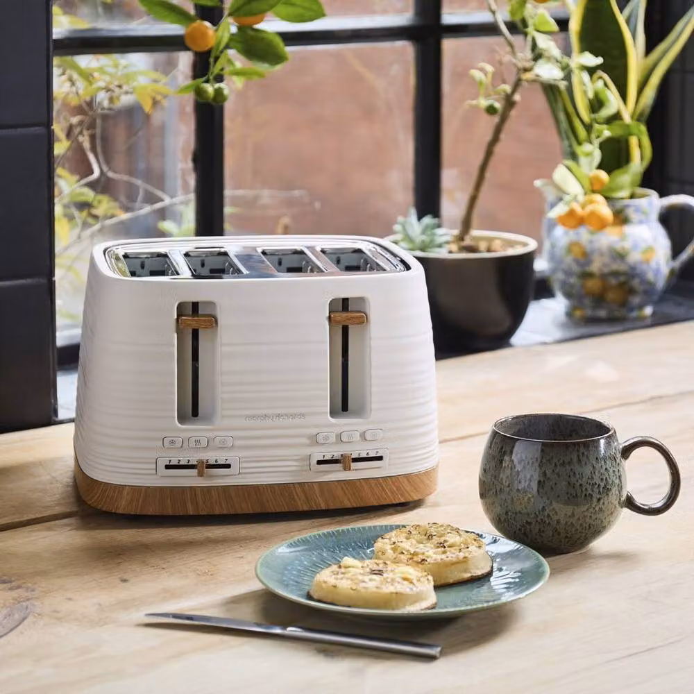 Morphy Richards Clay 4 Slice Toaster in White – 9