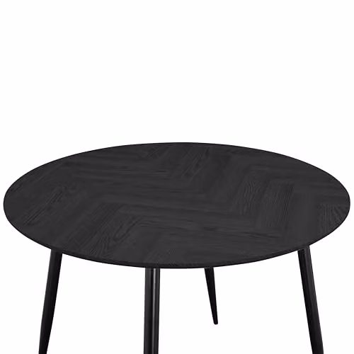 Dorel Home Furnishings Monza Square Dining Table in Greyoak and Black, W/D/H: 100 x 100 x 76 cm – 3
