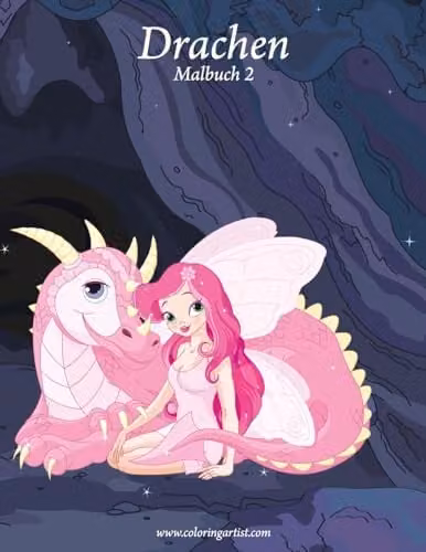 Drachenmalbuch 2: Volume 2 (Drachen) Colouring Book by Createspace, Multicolour