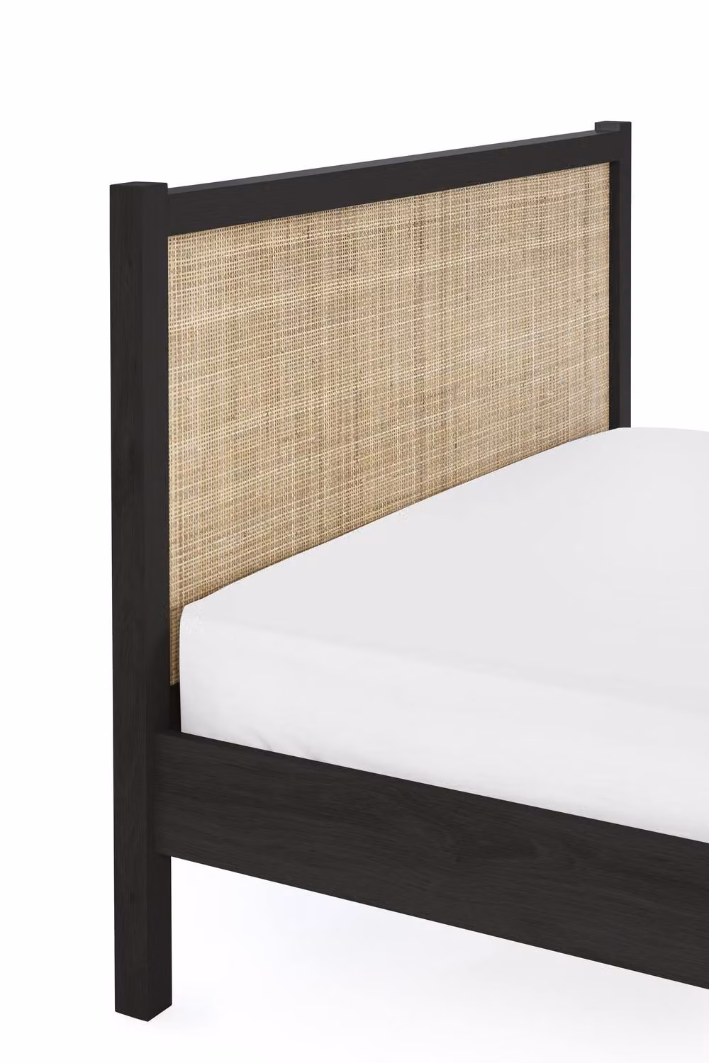Julian Bowen Padstow Rattan Black Solid Wood Bed Frame, 180 x 200 cm – 4