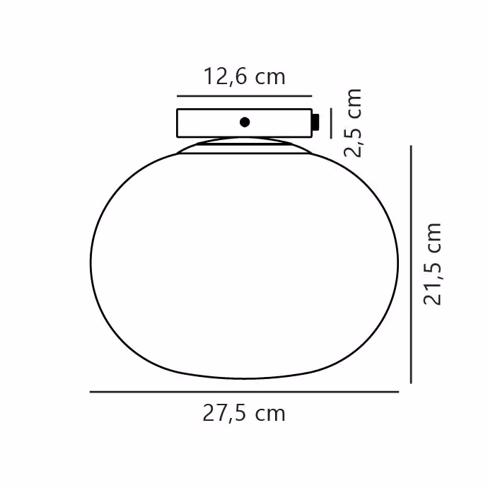 Nordlux Alton Modern Round Ceiling Light in Black Glass and Metal, Diameter: 28 cm, E27 – 3