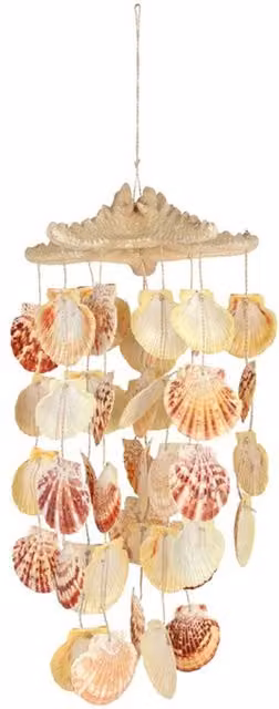 KDMK Horn Starfish and Shell Nautical Hanging Mobile in Yellow and Multicolour