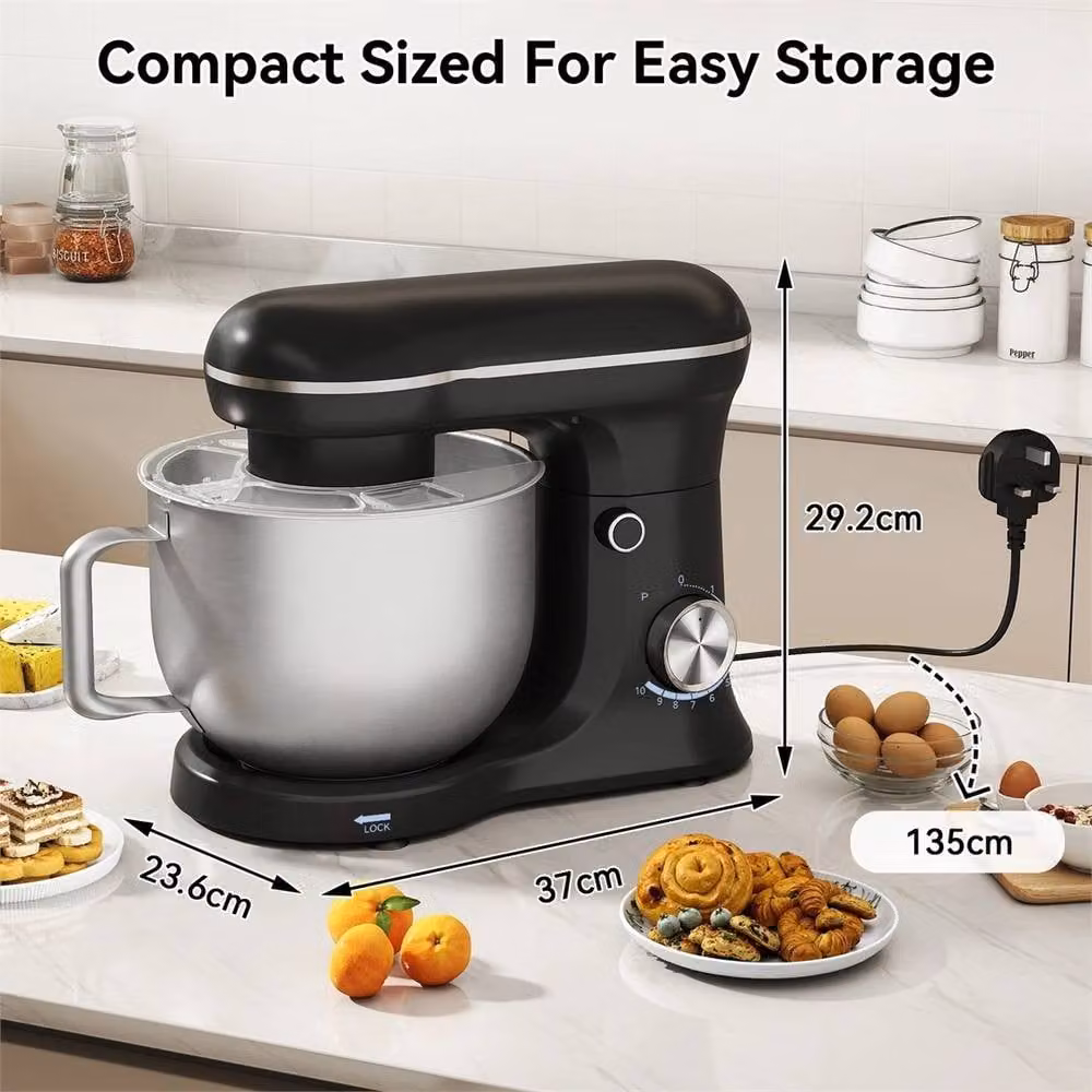Havendro 10-Speed Electric Stand Mixer in Black Stainless Steel – 2