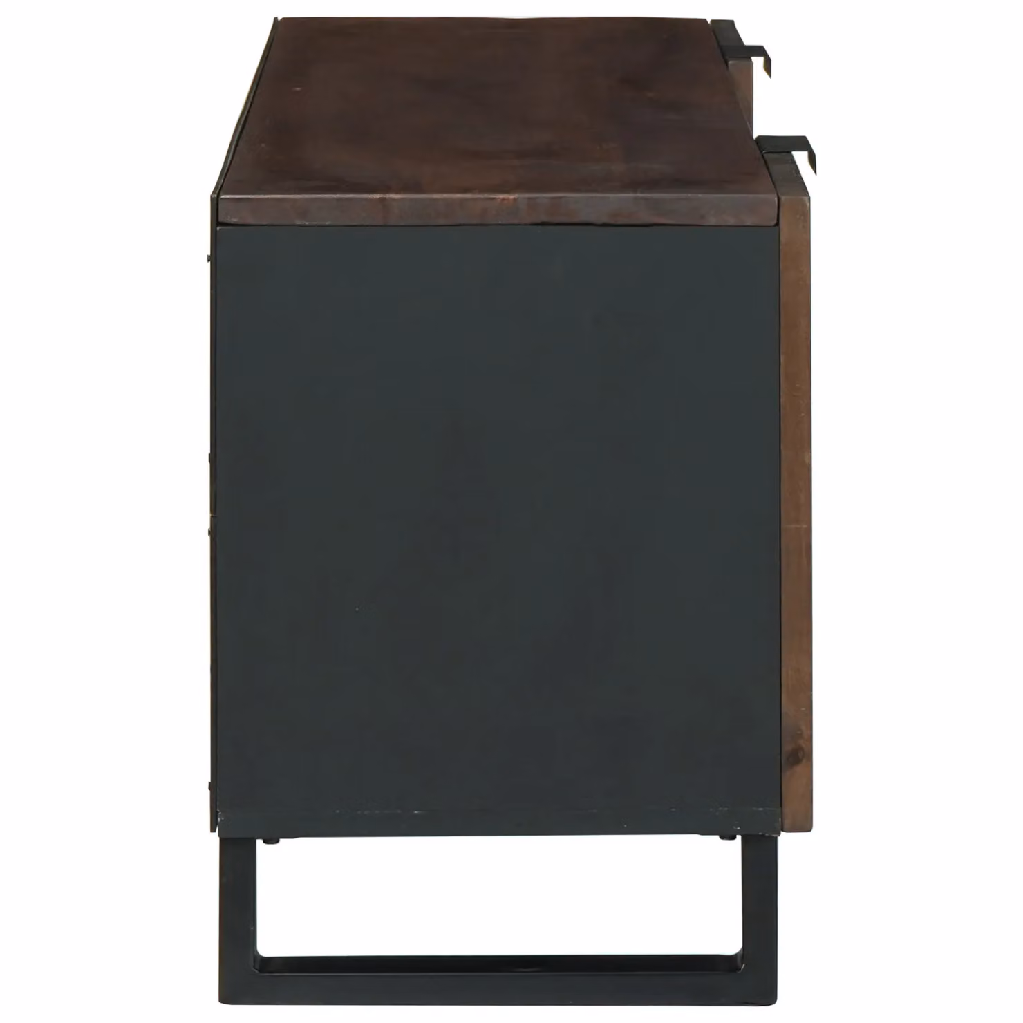Berkfield Home Modern TV Cabinet in Brown Solid Mango Wood, W: 105 cm, D: 46 cm, H: 33.5 cm – 3