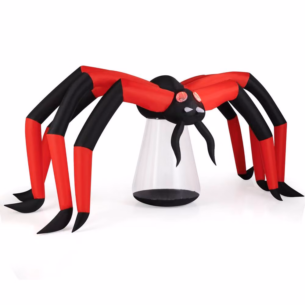 Costway 5 FT Inflatable Halloween Scary Spider Blow Up Yard Decoration – 7