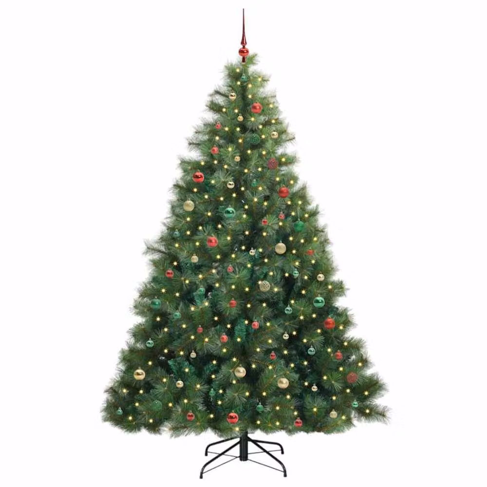 Berkfield Home Artificial Green Christmas Tree with 300 LEDs, Height: 240 cm – 3