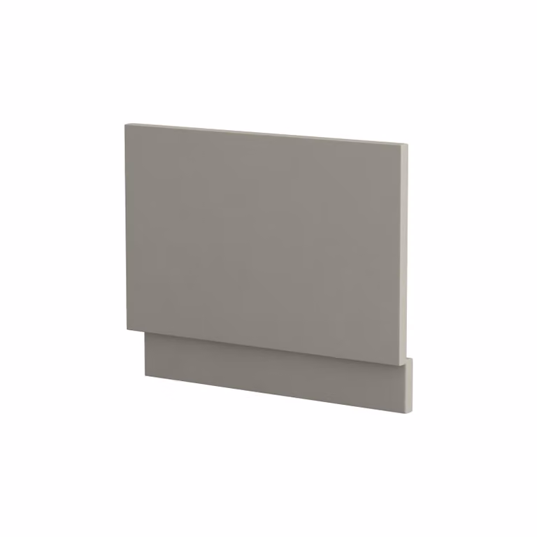 Royal Bathrooms Modena Straight Bath MDF End Panel, 700mm, Satin Grey Matt