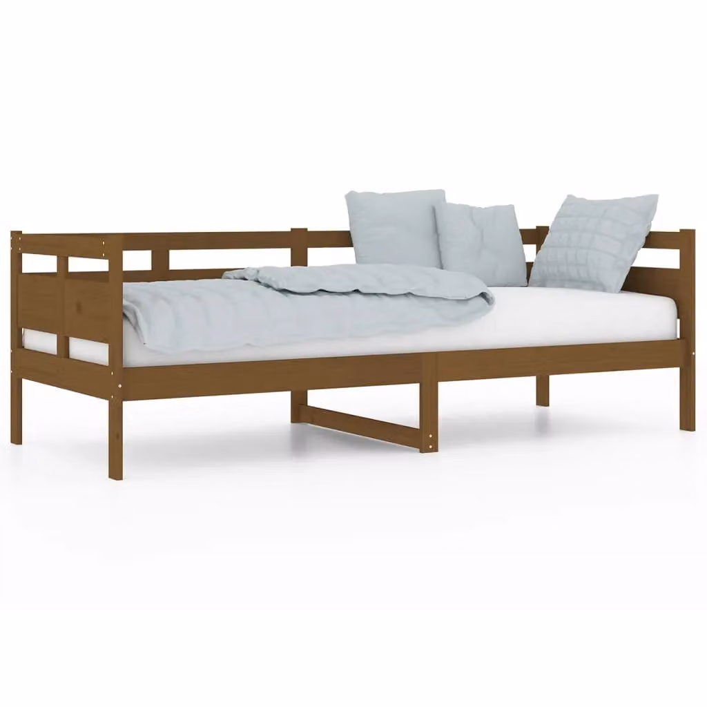 Berkfield Home Rustic Solid Wood Pine Day Bed, Brown, W: 80 cm, L: 200 cm – 2