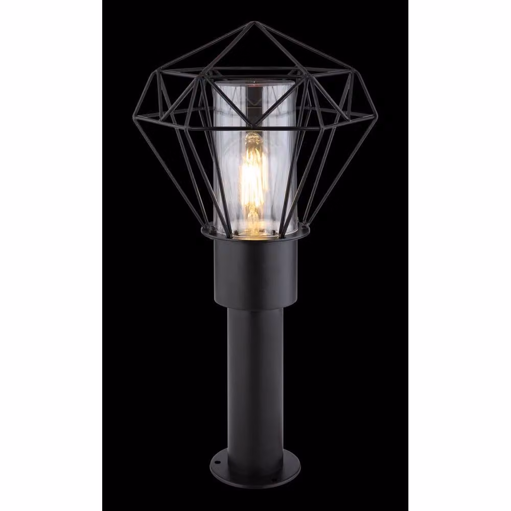Netlighting Horace Outdoor Pedestal Light Black IP44 with E27 Socket – 2