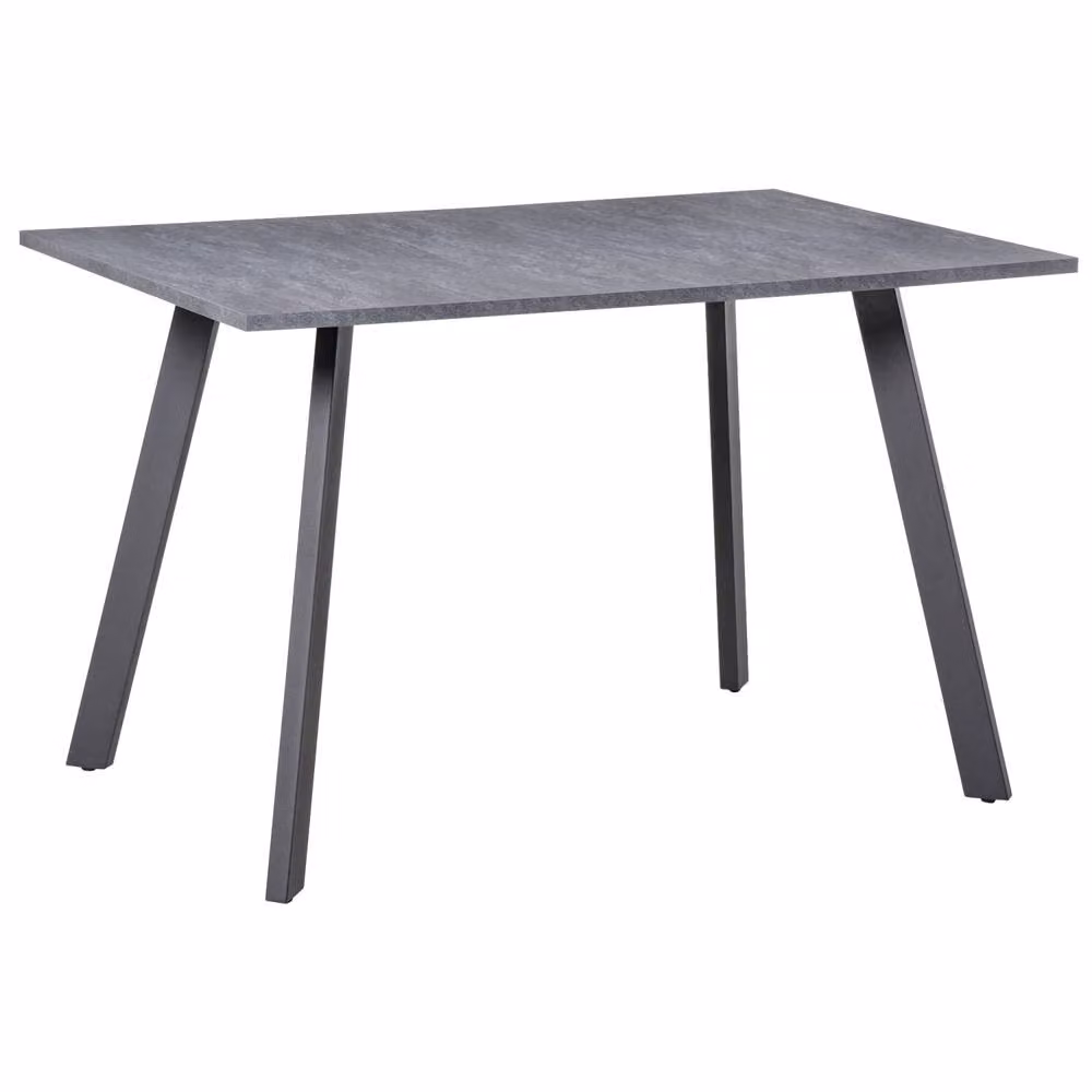 Wyld Haus Roreso Rectangular Dining Table, Dark Grey Marble Effect, W: 120 cm, H: 76 cm – 2