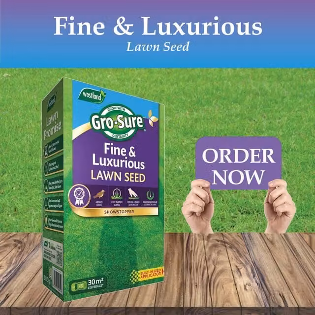 Westland Gro-Sure Fine and Luxurious Lawn Seed for Spring and Autumn