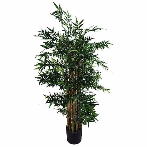 Botanik Green Artificial Bamboo Tree, H 120 cm x W 60 cm x D 60 cm – 1