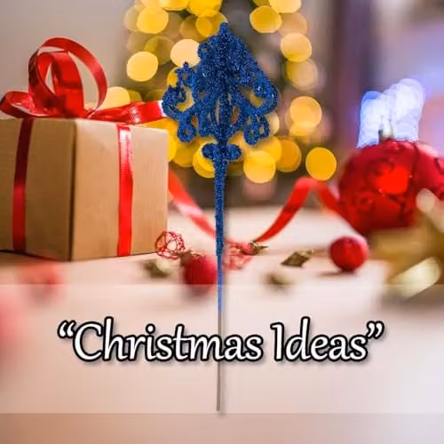VFM e-Store Blue Christmas Pendant Lamp Spray Decoration, H 48 cm x W 14 cm – 4