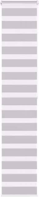 Berkfield Home Grey Zebra Day and Night Blind, W: 50 cm, H: 200 cm