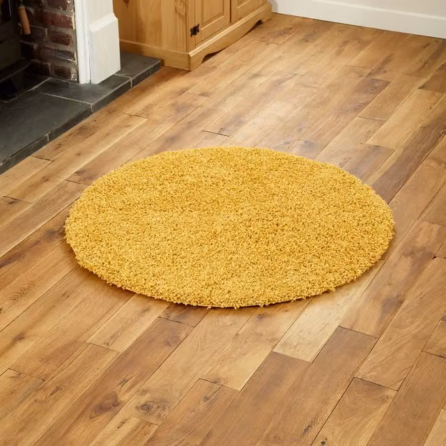 The Modern Rugs Everest Soft Fluffy Shaggy Rug in Gold, W: 120 cm