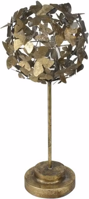 KDMD Brocante Butterfly Large Taper Candleholder in Gold