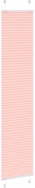 Berkfield Home Single Pleat Fabric Blind in Pink, W: 45 cm, H: 200 cm
