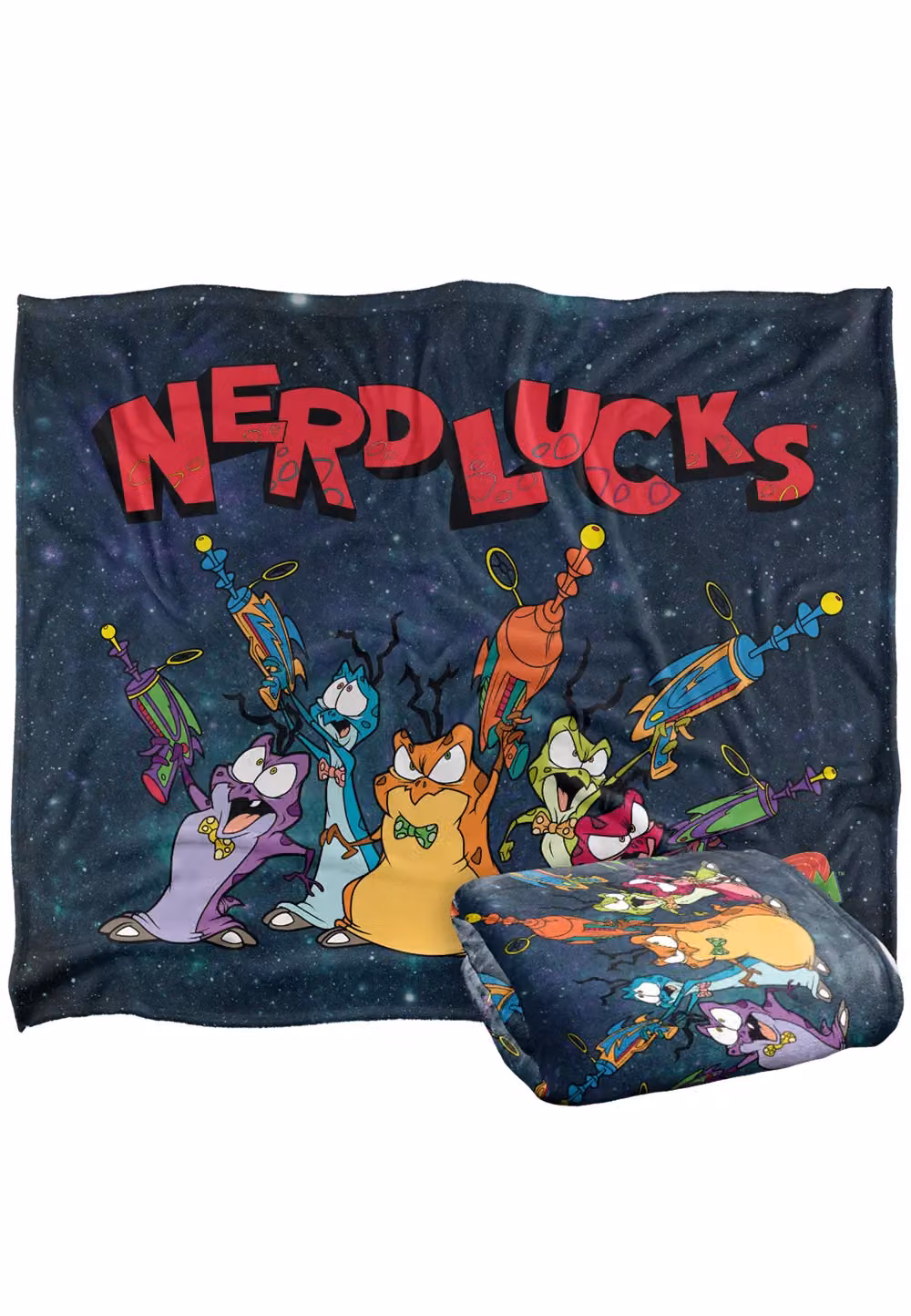 Warner Brothers Space Jam Silky Touch Super Soft Throw Blanket in White and Multicolour, W: 152 cm, D: 127 cm – 2