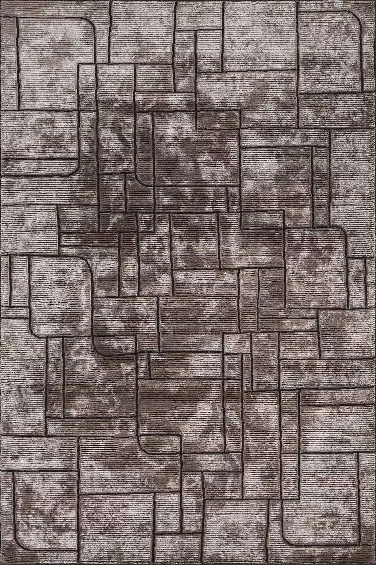 Desire Rugs Belgravia Modern Abstract Area Rug in Beige, W: 200 cm, D: 290 cm