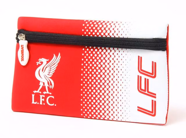 Liverpool FC Neoprene Zip Pencil Case in Red and White