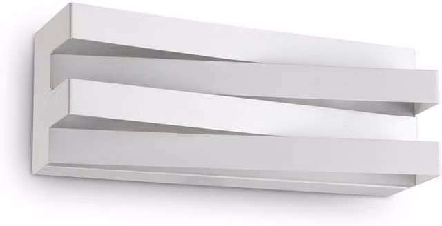 Ideal Lux Virtus Modern Rectangular LED Wall Light in White with 4000K Cool White Up and Down Lighting