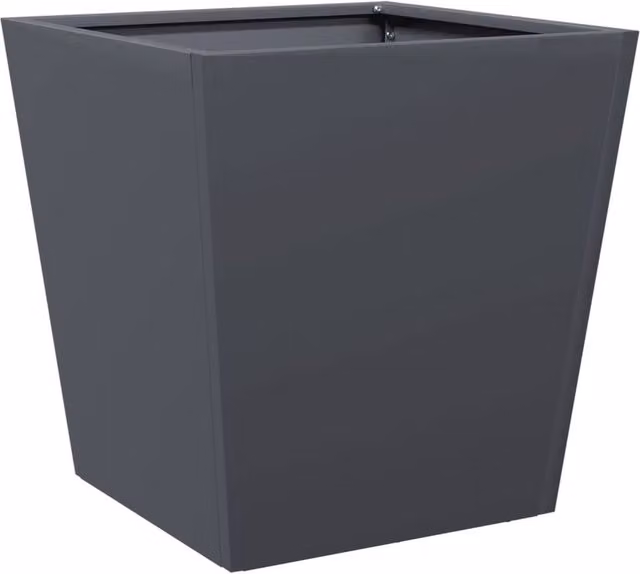 Berkfield Home Anthracite Steel Garden Planter Tub, W/D/H: 40 x 40 x 40 cm