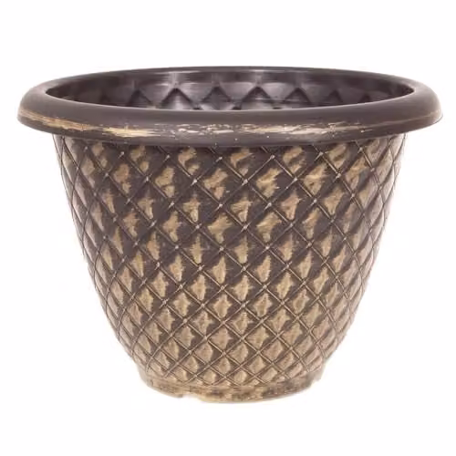 YouGarden Gold Large Pinecone Planters, Pair, Height: 33 cm – 1