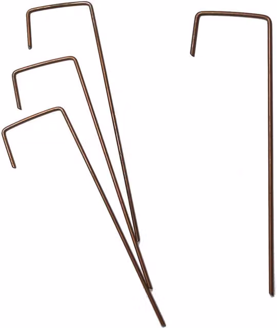 True Products Ground Cover Fixing Pins, Brown, Pack of 10
