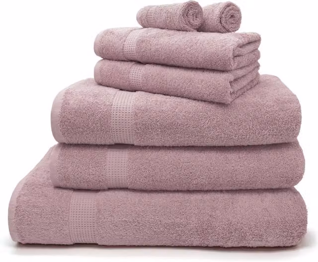 Velosso Luxury 100% Egyptian Cotton Towels, 550gsm, Pink