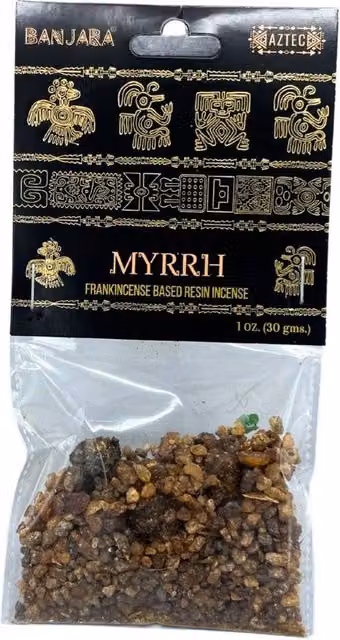 KDMD Banjara Tree Resin Myrrh Handcrafted Indian Aromatic Resin in Brown