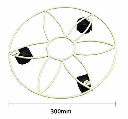 St Helens Home & Garden Green Wire Mesh Flower Pot Mover, Diameter: 30 cm – 2