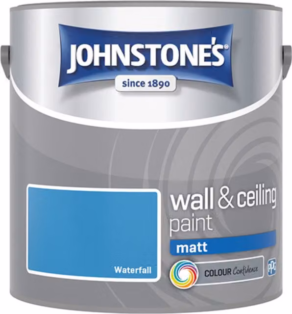 Johnstone's Matt Emulsion Water Based Dispersion Paint, Blue, 2.5 l – 4