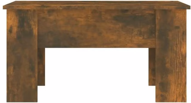 Berkfield Home Modern Coffee Table in Smoked Oak Brown, W: 79 cm, D: 49 cm, H: 41 cm